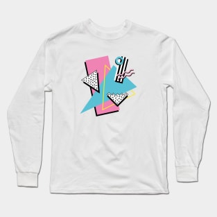 Memphis Pattern 56 / 80s Retro Long Sleeve T-Shirt